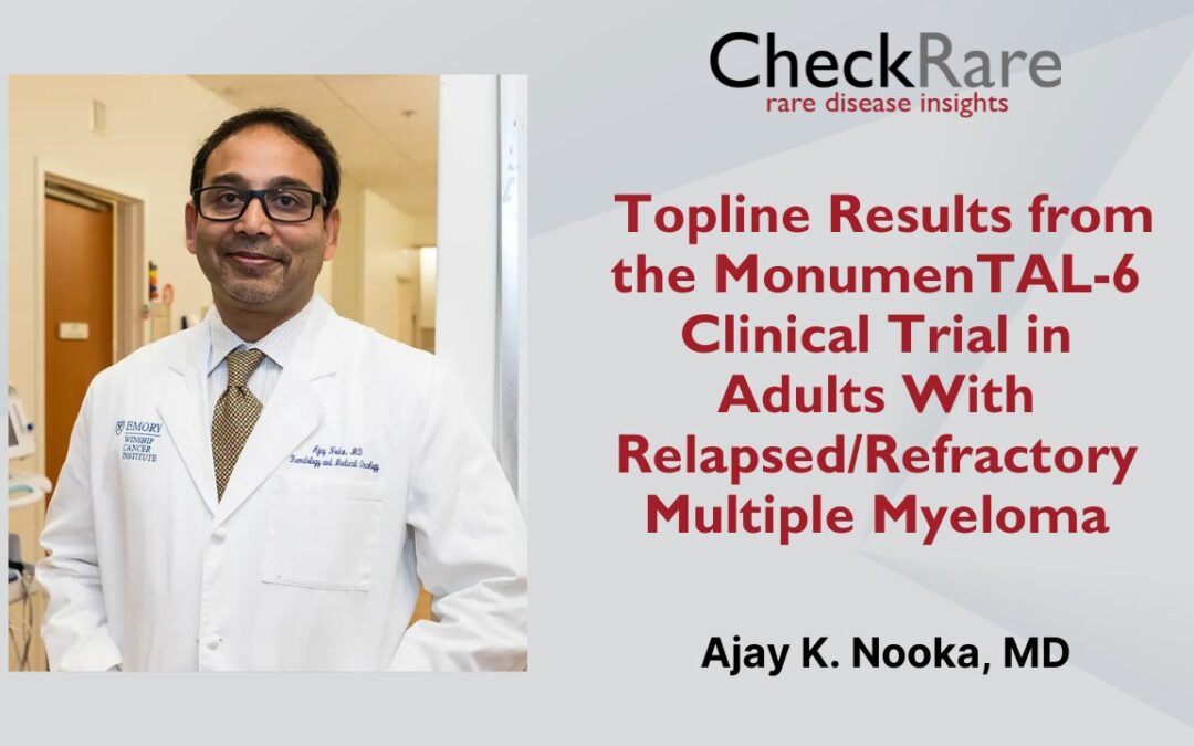 Topline Results from the MonumenTAL-6 Clinical Trial in Adults With Relapsed/Refractory Multiple Myeloma